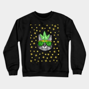 Mardi Gras Cat Crewneck Sweatshirt